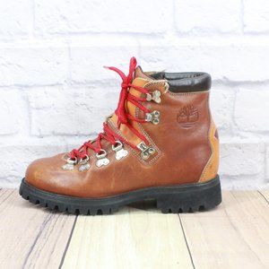 TIMBERLAND Brown Leather Lace Up Ankle Mountaineering Hiking Boots 8 M